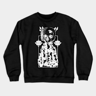 Skull 'Waterfall' Design Crewneck Sweatshirt